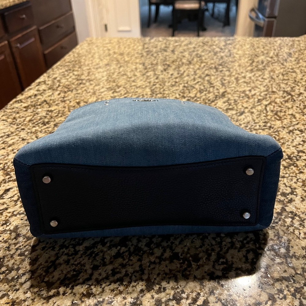 Coach Navy Denim Satchel. EUC!!! - Picture 2 of 7
